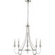 Artemis 5 Light 26 inch Polished Nickel Chandelier Ceiling Light